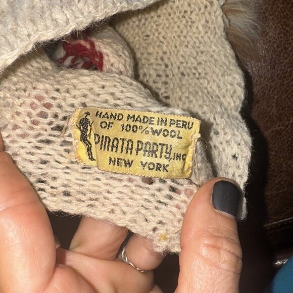 Piñata party, inc. Peruvian Wool And Fur ski mask, 1960’s - Picture 13 of 16